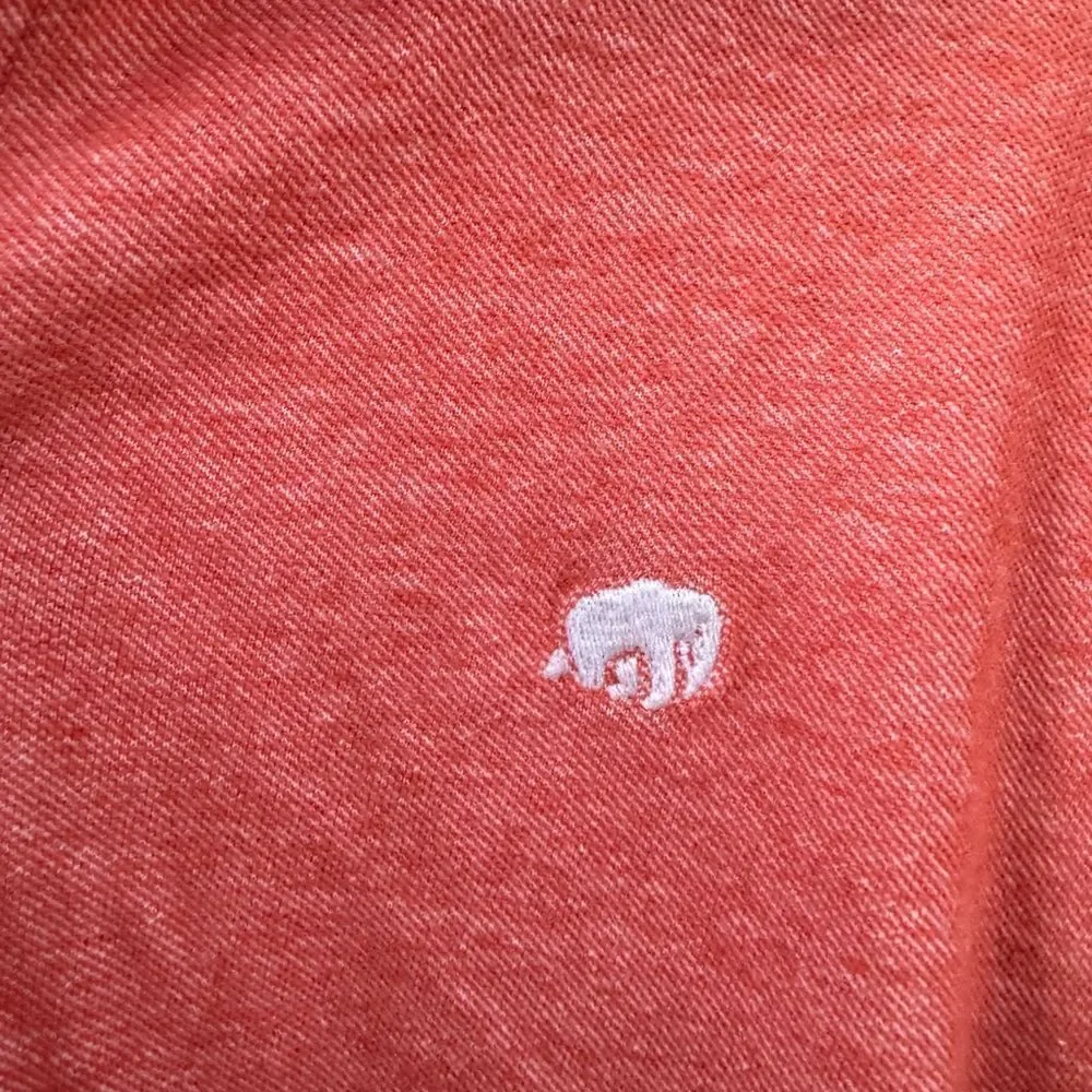 Banana Republic Men's Signature Pique Polo Cotton Shirt in Coral Size Medium